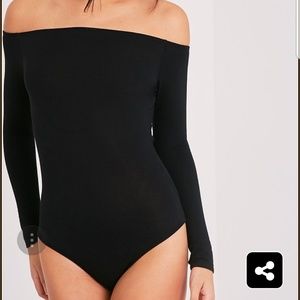 Off the should body suit